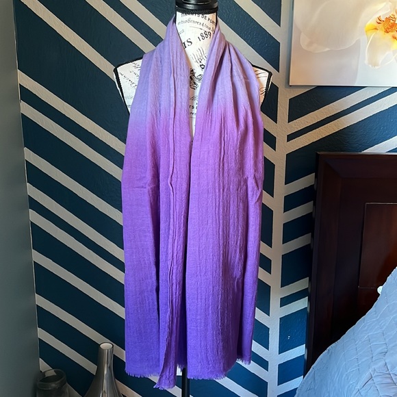 J. Crew Ombré Purple Scarf - Picture 2 of 8